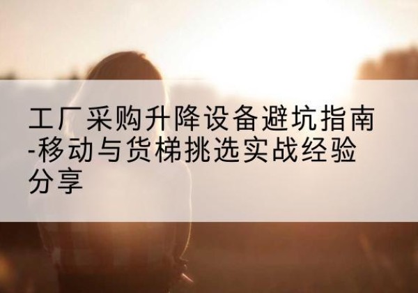 咸丰移动式升降机怎么选-工厂采购升降设备避坑指南-移动与货梯挑选实战经验分享